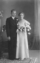 1939 Trouwfoto Jan Hendrik Bergveld en Geurtje Annetje van Amerongen.